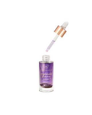 – Pleťové sérum s ametystom a bakuchiolom – Amethyst shimmer serum Crystallove