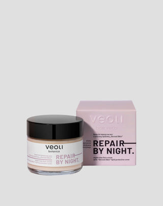Nočný krém na tvár s lipidovou ochranou Second skin Repair by night Veoli Botanica - 1