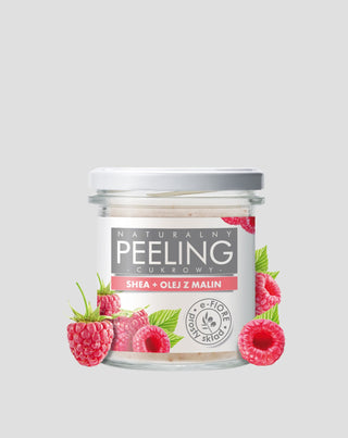 Prírodný malinový cukrový peeling s bambuckým maslom na matnú pleť E-Fiore - 1