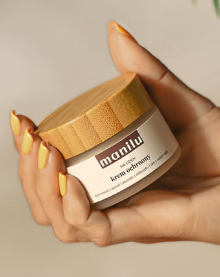 Ochranný denný krém s bambuckým maslom s vitamínom C a malinovým olejom Manilu - 3