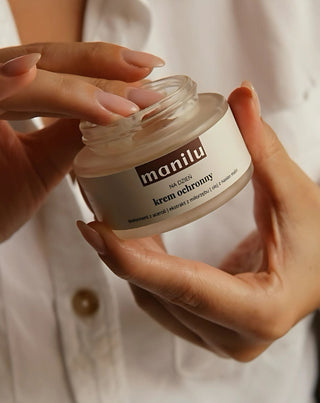 Ochranný denný krém s bambuckým maslom s vitamínom C a malinovým olejom Manilu - 2