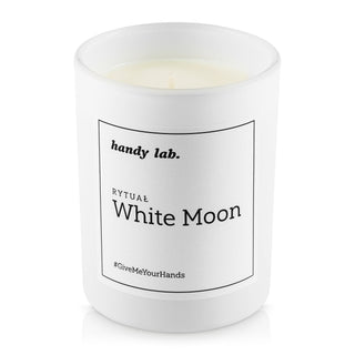 White Moon Ritual Handy Lab sójová sviečka s vôňou bieleho čaju