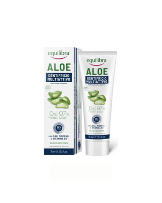 Zubná pasta s trojitým účinkom na báze aloe vera Equilibra - 1