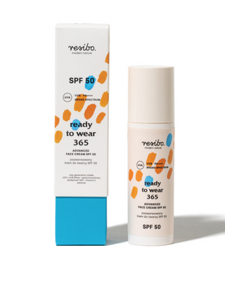 Pokročilý krém na tvár SPF 50 na spomalenie starnutia pleti Ready to wear 365 Resibo