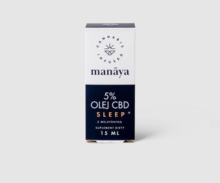 CBD olej 5% na spánok s melatonínom Sleep Manaya