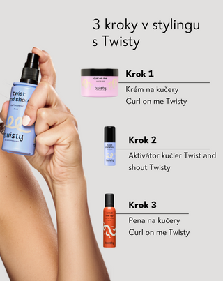 Aktivátor kučier pre kučeravé, vlnité a krepovité vlasy Twisty - 3