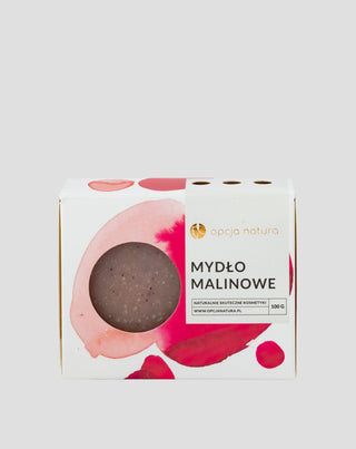 100% prírodné sodné mydlo v malinovej tyčinke tradičné s rastlinnými olejmi Opcja Natura - 1