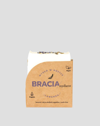 Upokojujúce a hydratačné levanduľové mydlo s ryžovým olejom a bambuckým maslom Bracia Mydlarze - 1