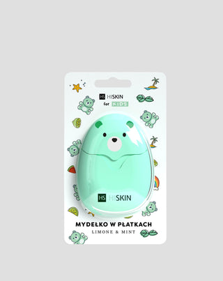 Vločkové mydlo pre deti mätové limone & mint HiSkin for Kids 50 ks - 1