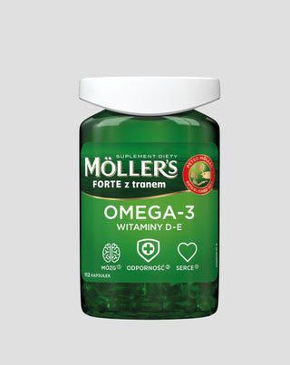 Doplnkový doplnok s omega -3 a vitamínmi D - E Forte Moller's 112 kapsúl - 1