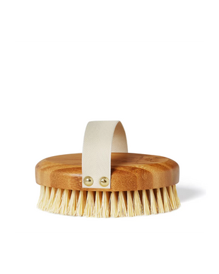 Bambusová agávová kefa pre suchú masáž tela crystallove - 1