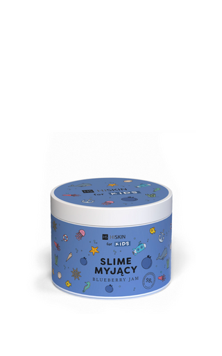 Slime pre deti na kúpanie modrý Blueberry Jam HiSkin for Kids