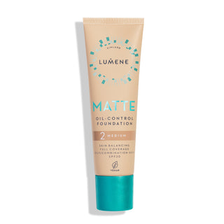 Matujúci vysoko krycí podkladový krém Matte 2 Medium z SPF 20 Lumene