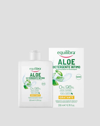 Hydratačný gél na intímnu hygienu na báze aloe vera bez parabénov a SLS Equilibra - 1