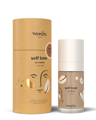 Prírodný a ekologický pleťový krém BB Self Love v Sunny Beige 30 ml Resibo