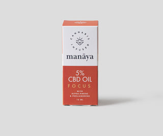 Focus Manaya 5% CBD olej na zlepšenie koncentrácie