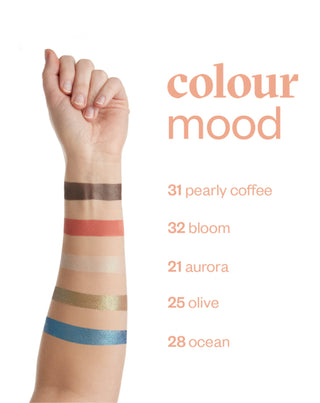 Trblietavé očné tiene Colour mood v námorníckom odtieni 29 Night Paese