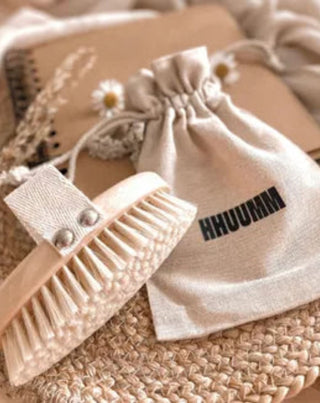 Suchá telová masážna kefa so šatkovým pásikom č. 3 Hhuumm - 2