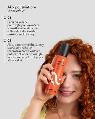 Wave me up Twisty pena na fixáciu kučier pre kučeravé vlasy bez zaťaženia