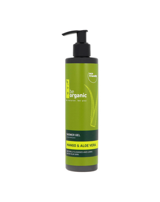 Hydratačný sprchový gél, mango a aloe pre všetky typy pleti Be Organic