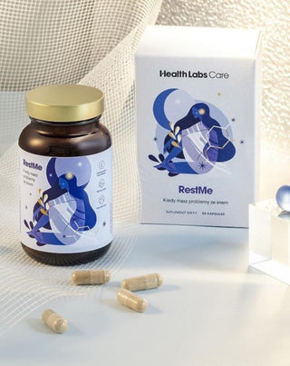 Doplnok pre pokojný spánok a upokojenie nervov RestMe 60 kaps Health Labs Care