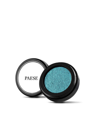 Saténový očný tieň Colour mood vo farbe oceánu s trblietavými škvrnami 28 Ocean by Paese