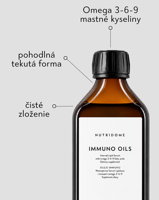 Oleje na imunitu s omega 3-6-9 v tekutej forme Immuno Nutridome 250 ml - 3