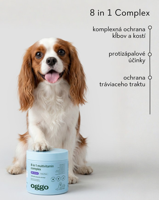8 in 1 Complex doplnkové multivitamínové krmivo pre zdravie a energiu vášho miláčika Oggo 180 g - 2