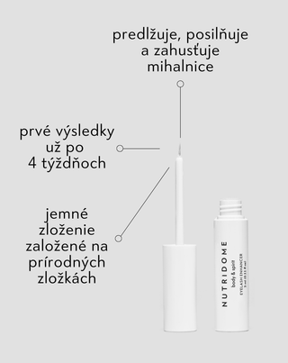 Sérum na mihalnice so zahusťujúcim, predlžujúcim a posilňujúcim účinkom Nutridome - 4