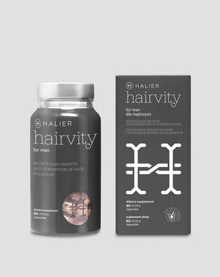 Tablety proti vypadávaniu vlasov pre mužov pri plešatosti Hairvity Men Halier 60 kapsúl - 5