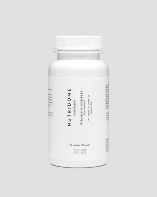 Vitamín B-Complex na stres, únavu, metabolizmus a prácu nervového systému Nutridome 60 kapsúl - 1