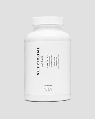 Spirulina morské riasy tablety na čistenie tela Nutridome 180 kapsúl - 1