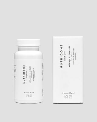 Vitamín B-Complex na stres, únavu, metabolizmus a prácu nervového systému Nutridome 60 kapsúl - 2