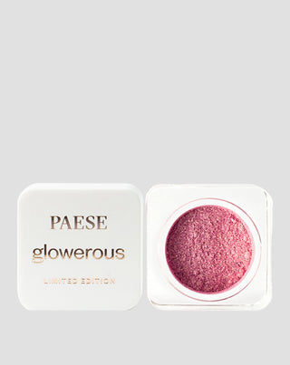 Púdrový, rozjasňujúci očný pigment Glowerous gold rose Paese
