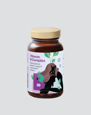 Bezlepkový a bezlaktózový komplex vitamínov B Health Labs Care 60 kapsúl - 1