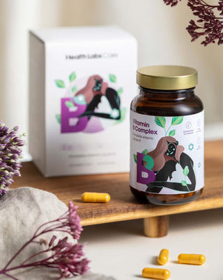 Bezlepkový a bezlaktózový komplex vitamínov B Health Labs Care 60 kapsúl - 2