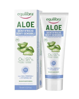 Zubná pasta pre citlivé zuby a ďasná Aloe Gel Sensitive Equilibra - 1