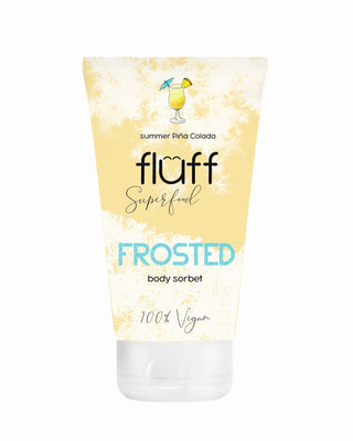 Telový sorbet s prírodnými olejmi s vôňou pinacolady ideálny po opaľovaní Fluff