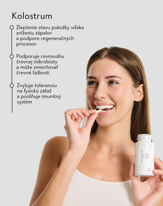 Kolostrum 1000 mg/deň na imunitu, hovädzie kolostrum s vitamínmi a minerálmi Nutridome 60 ks - 2
