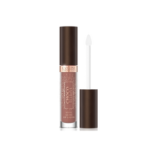 Tekutý rúž s lesklým efektom pier 01 Ruby Chocolate Choco Glamour Eveline