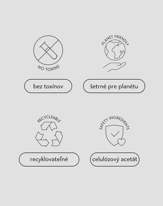 Sada veľkých štipcov do vlasov – perleťový a čierny Twisty 2 ks - 5