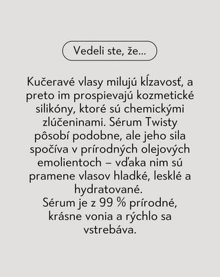 Sérum na kučeravé vlasy na rozštiepené končeky, proti krepovateniu vlasov Twisty - 3