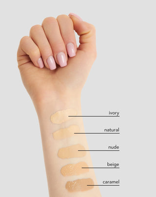 Ľahký krycí, zmatňujúci make-up na tvár 12h 05 Caramel Nutridome