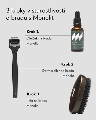 Derma roller na stimuláciu brady Monolit - 3