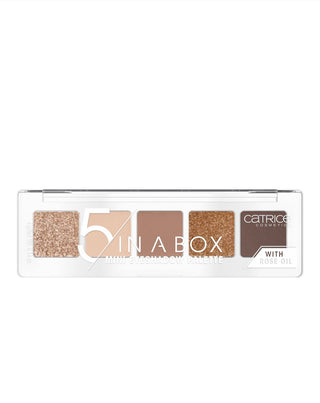 Paletka očných tieňov 5 In A Box Mini Eyeshadow Palette in Golden Nude Look 010 od Catrice