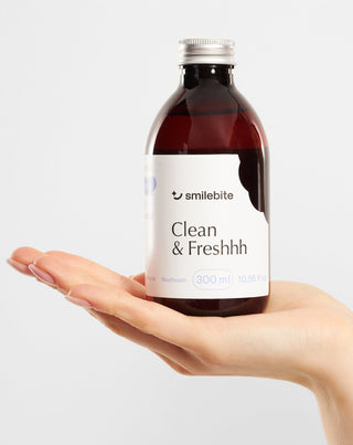 Ústna voda s mätovou príchuťou a účinkom proti zubnému kazu Smilebite - 3