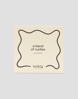 Hodvábna čelenka do vlasov zo 100 % prírodného hodvábu červená Twisty - 5