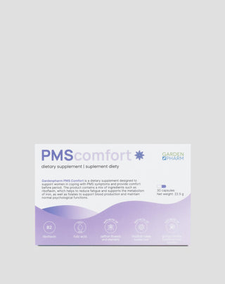 Doplnok stravy pre ženy na syndróm predmenštruačného napätia PMS Comfort Gardenpharm - 1