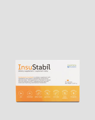 Výživový doplnok pre normálnu hladinu cukru a metabolizmus InsuStabil Gardenpharm 30 kapsúl - 1