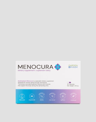 Výživový doplnok na zmiernenie príznakov menopauzy Menocura Gardenpharm 30 kapsúl - 1
